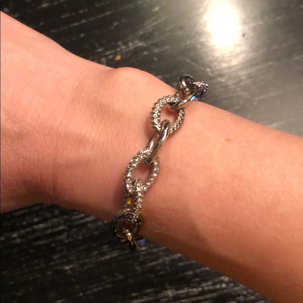 Stella & Dot pave chain link bracelet
